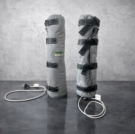 Electrically heated insulation jacket with power cable