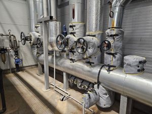 TAS removable insulation jackets installed on steam valves and piping