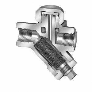 Thermodynamic disc steam trap with exposed trap body in a steam system